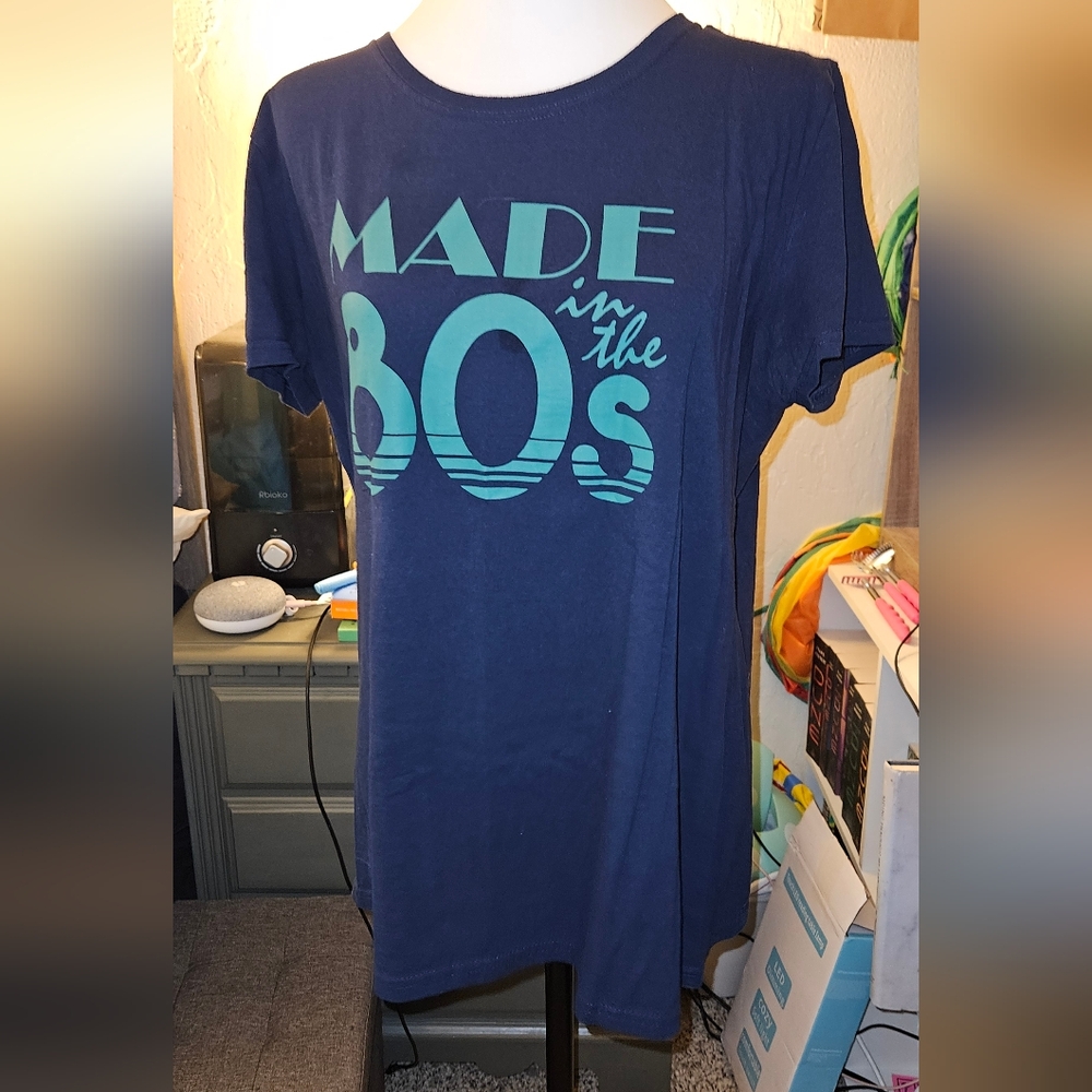 Fruit of the Loom Blue 'Made in the 80s' T-Shirt
